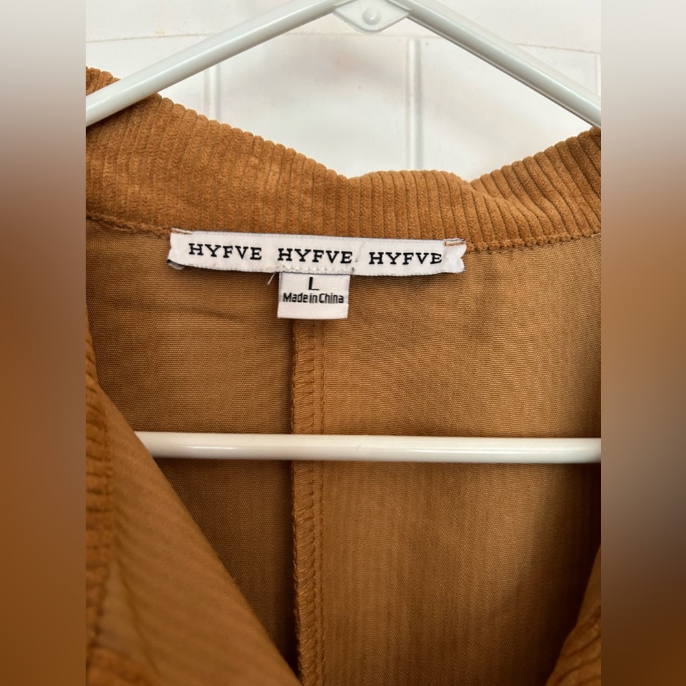 HYFVE Women’s Belted Tunic Shirt/Jacket Brown Size Large - Picture 2 of 6